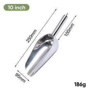 Aluminum Ice Scoop 10 in
