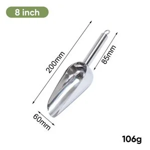 Aluminum Ice Scoop 8 in