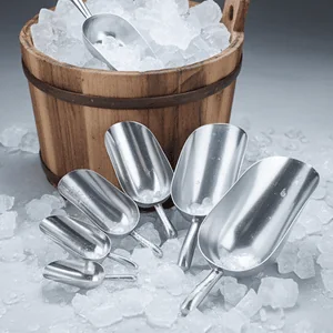 Cast Aluminum Ice Scoop Set (5 sizes)
