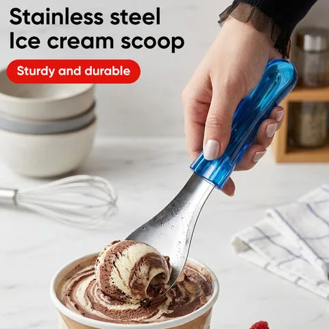 Stainless Gelato Spade (Acrylic Handle)
