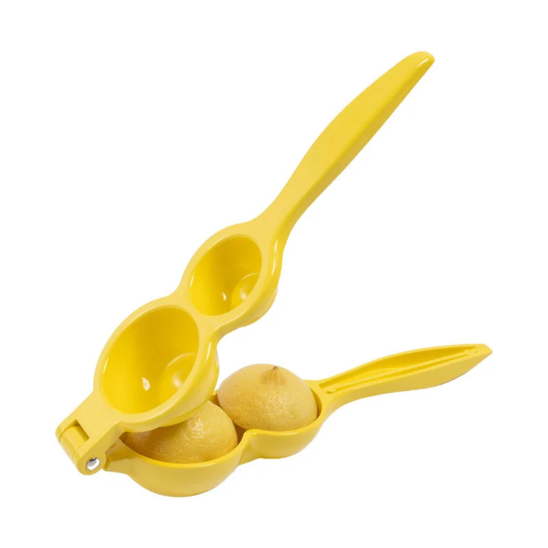 Yellow Enamel Lemon Juicer (2-Piece)